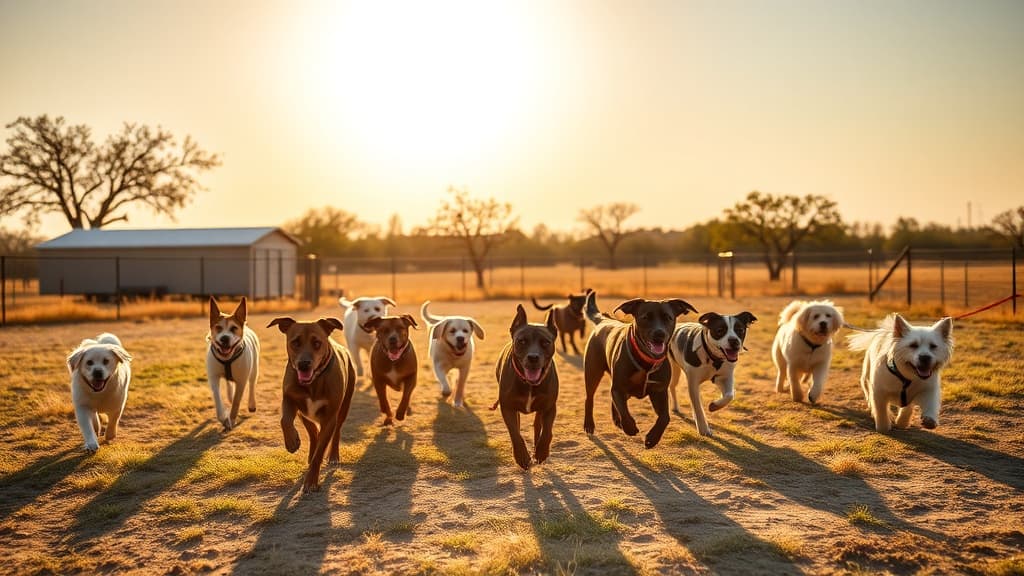 Camp Bow Wow dog park in Austin, TX