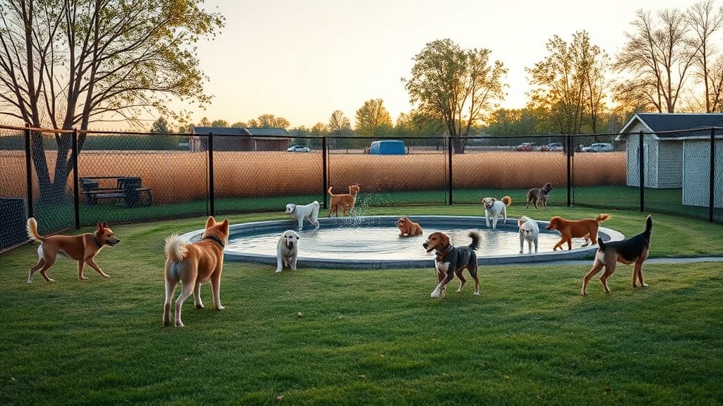 Dog Park at Brandt Crossing Park dog park in Fargo, ND