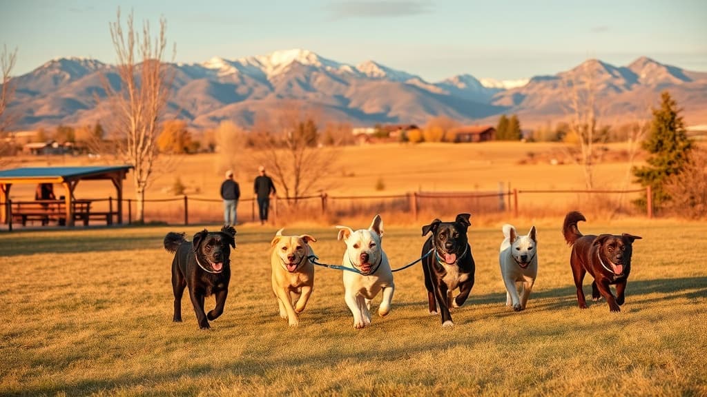 Rita Valentine Park dog park in Steamboat Springs, CO