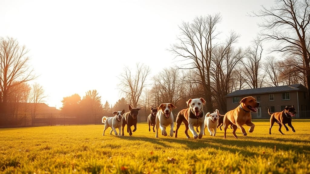 Fido Fields dog park in Decatur, IL